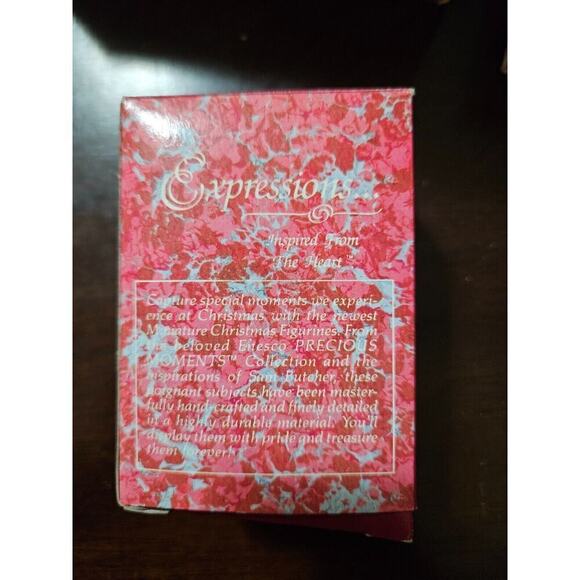 Precious Moments 1991 Mini Trinket Box May Your Christmas Be Delightful Enesco - Picture 2 of 2